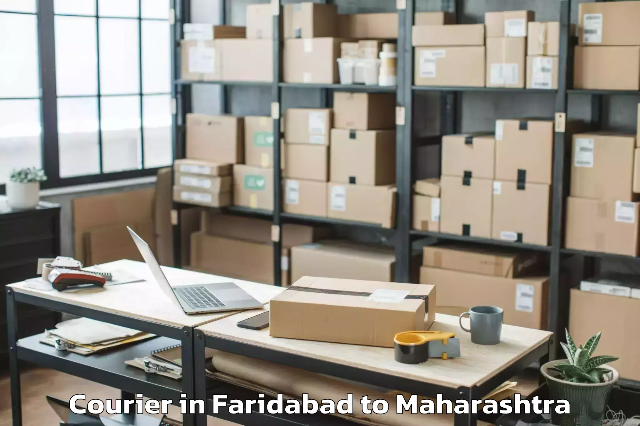 Book Faridabad to Korpana Courier Online